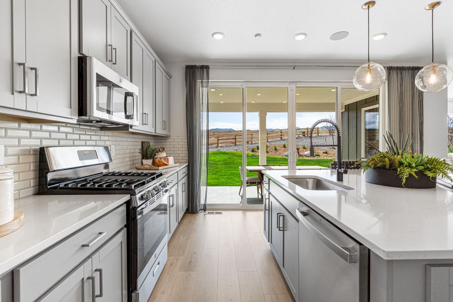 Representative furnished interior of a home built from the Estes by Taylor Morrison in Dawson Trails Town Collection, Castle Rock (Image 21).