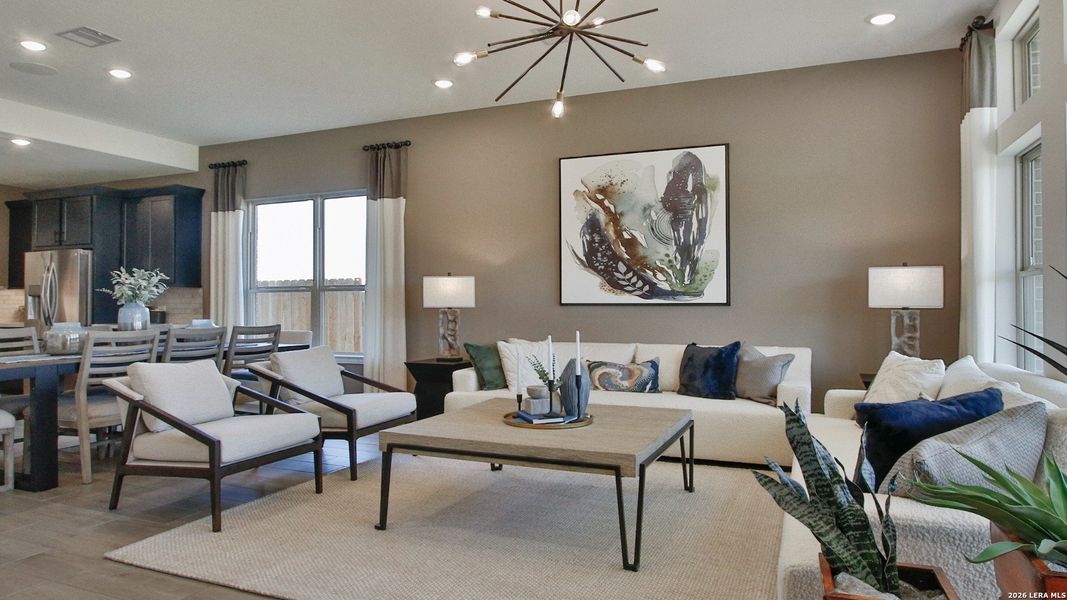 Furnished interior view inside a new home in Prairie Green, Converse (Image 21). Furnished interior view inside a new home in Prairie Green, Converse (Image 21).