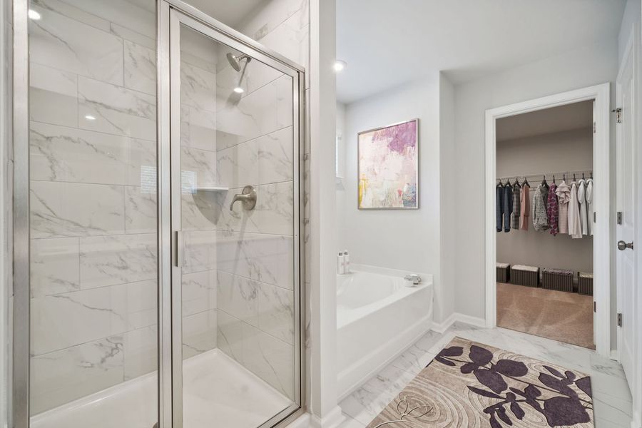Primary Bathroom with Shower and Garden Tub
