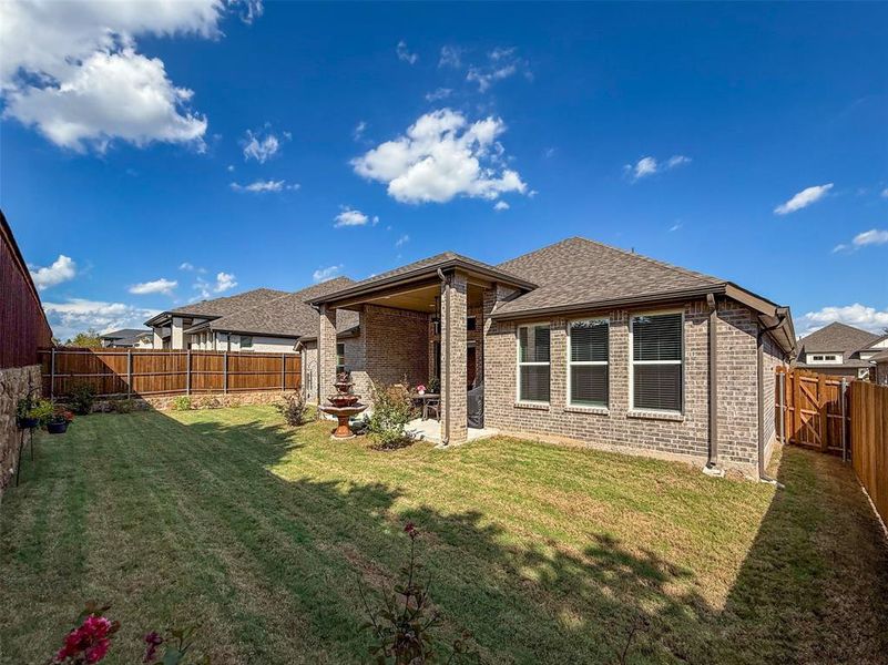Exterior details and patio area of a home in , Denton (Image 2). Exterior details and patio area of a home in , Denton (Image 2).