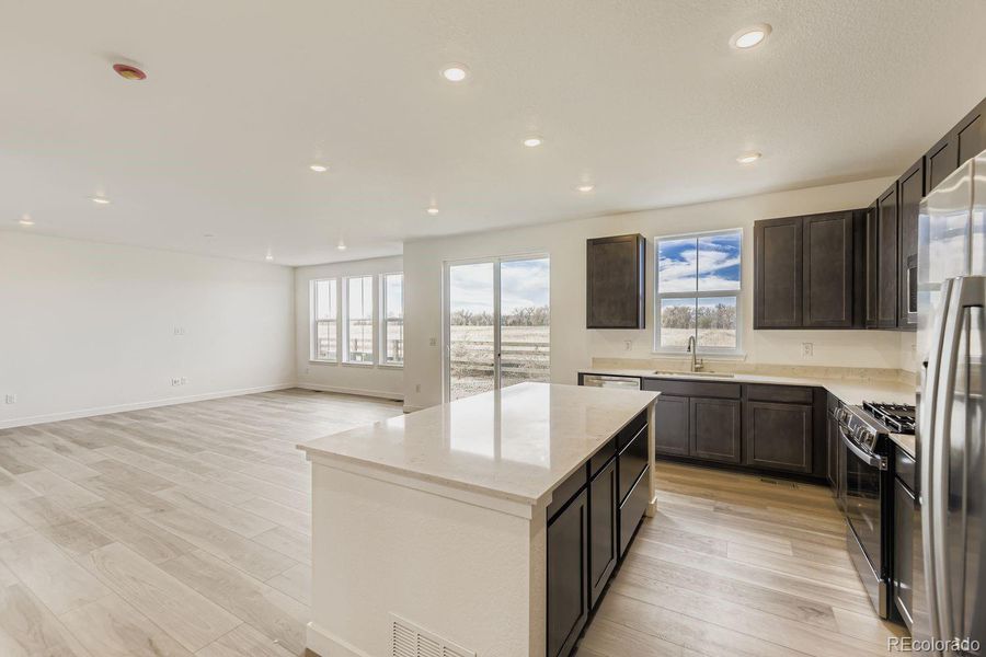 Furnished interior view inside a new home in , Centennial (Image 3).