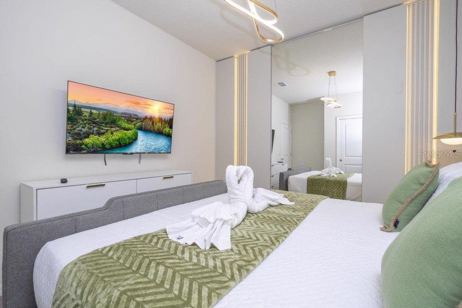 Furnished interior view inside a new home in , Davenport (Image 20).