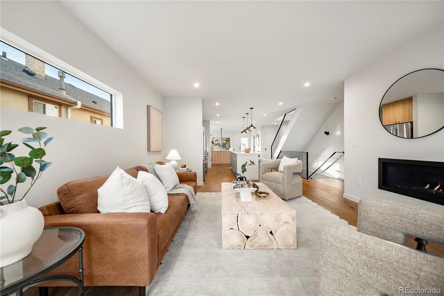 Furnished interior view inside a new home in , Denver (Image 5). Furnished interior view inside a new home in , Denver (Image 5).