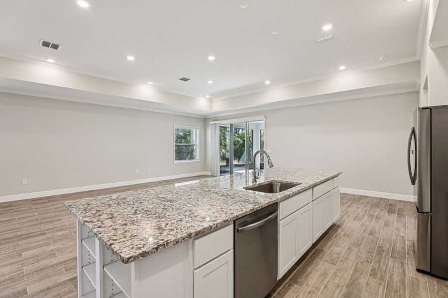 Furnished interior view inside a new home in Eagle Crest, Malabar (Image 5). Furnished interior view inside a new home in Eagle Crest, Malabar (Image 5).
