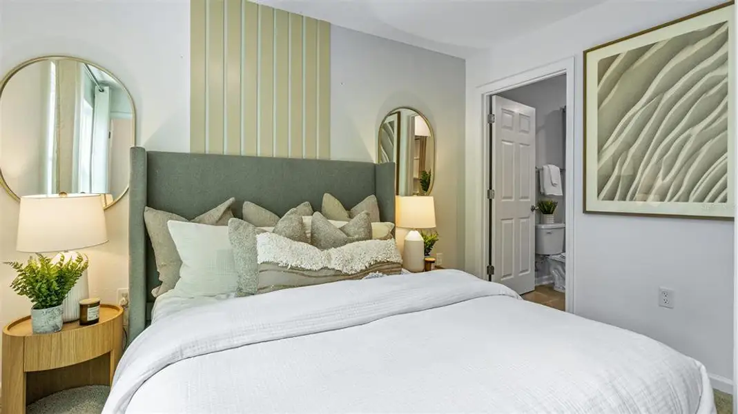 Furnished interior view inside a new home in Stokes Landing, St. Augustine (Image 16).