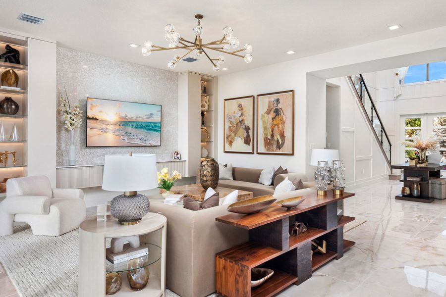 Representative furnished interior of a home built from the Sumatra Grand by GL Homes in Lotus Edge, Boca Raton (Image 7).