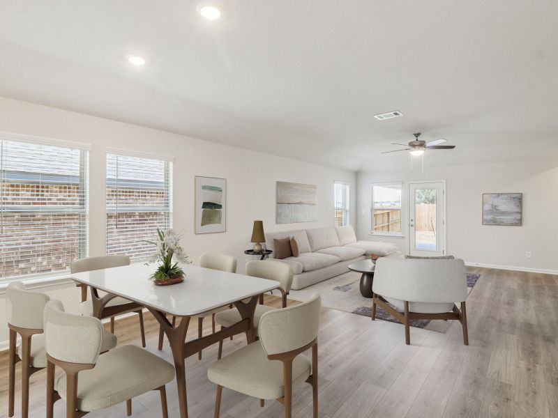 Furnished interior view inside a new home in Kallison Ranch, San Antonio (Image 7).