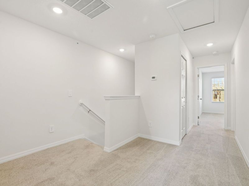Spacious, unfurnished interior of a new home in The Meadow at Crossprairie Townes, St. Cloud (Image 10). Spacious, unfurnished interior of a new home in The Meadow at Crossprairie Townes, St. Cloud (Image 10).