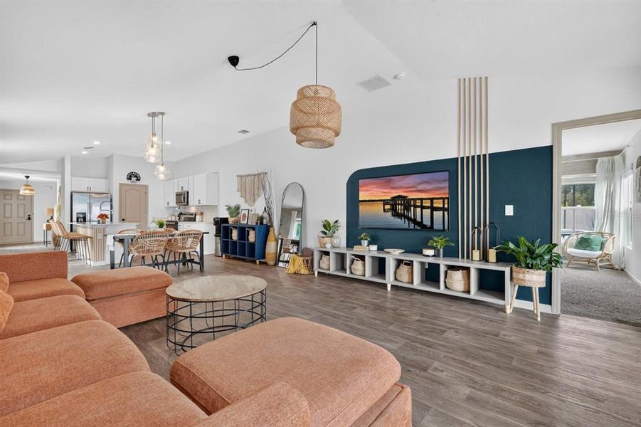 Furnished interior view inside a new home in Palm Coast Homesites, Palm Coast (Image 18).