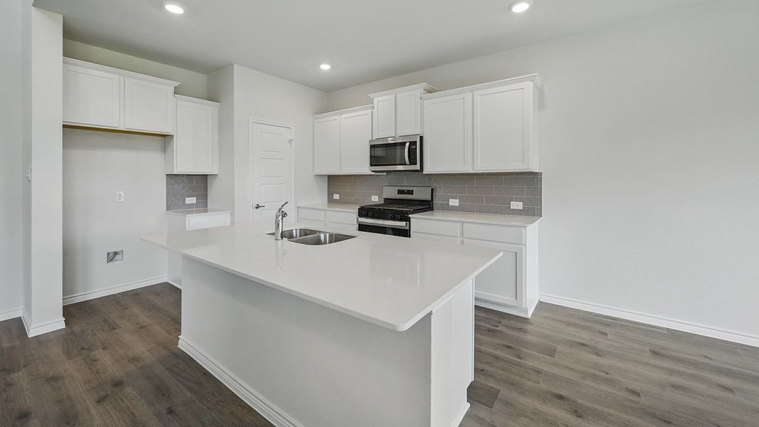 Furnished interior view inside a new home in Silverado, Aubrey (Image 3). Furnished interior view inside a new home in Silverado, Aubrey (Image 3).