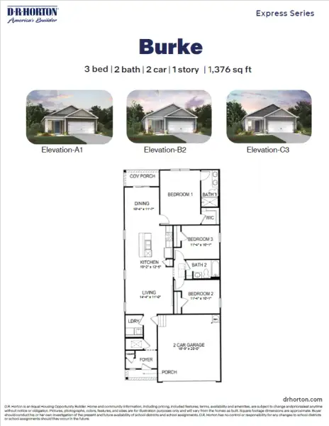2D floor plan layout of this home in Fishel Village, Winston-Salem, NC (Image 3).