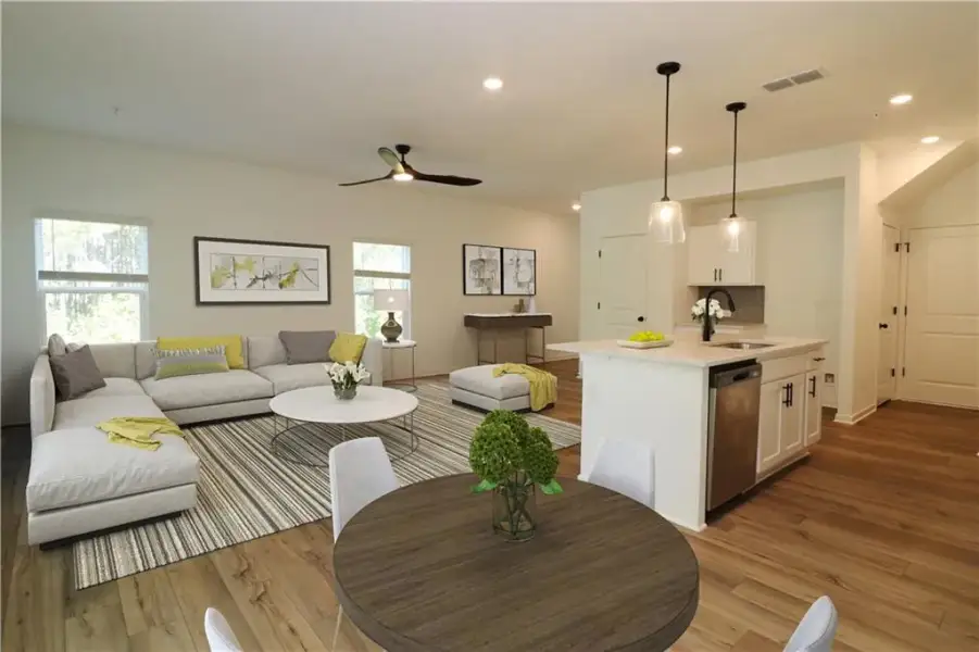 Furnished interior view inside a new home in , Douglasville (Image 5).