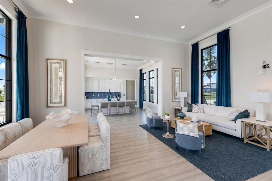 Furnished interior view inside a new home in Sweetwater at Lakewood Ranch, Bradenton (Image 32).