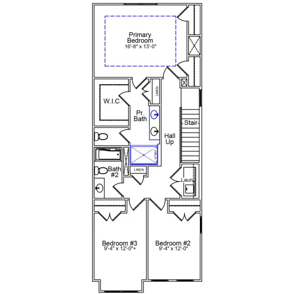 2D floor plan layout of this home in Ryder Park, Charlotte, NC (Image 3).