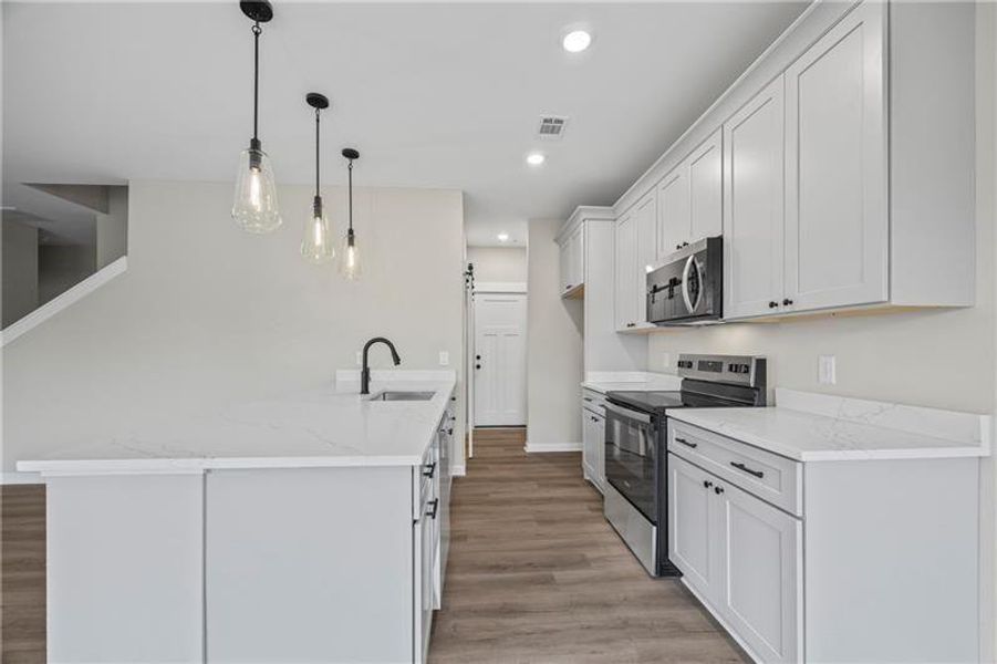 Furnished interior view inside a new home in , Toccoa (Image 11).
