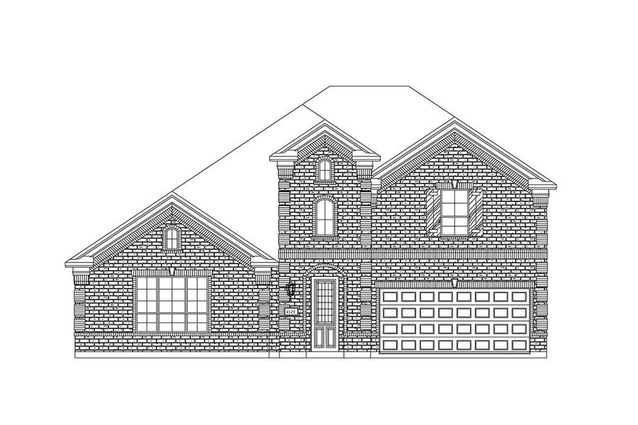 Representative exterior photo of a completed home built from the Grand Silverwood by Grand Homes in Grand Oaks, Celina, TX (Image 21).