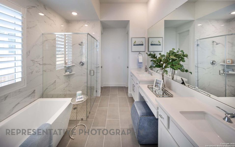 Furnished interior view inside a new home in The Ranches at Creekside, Boerne (Image 25).
