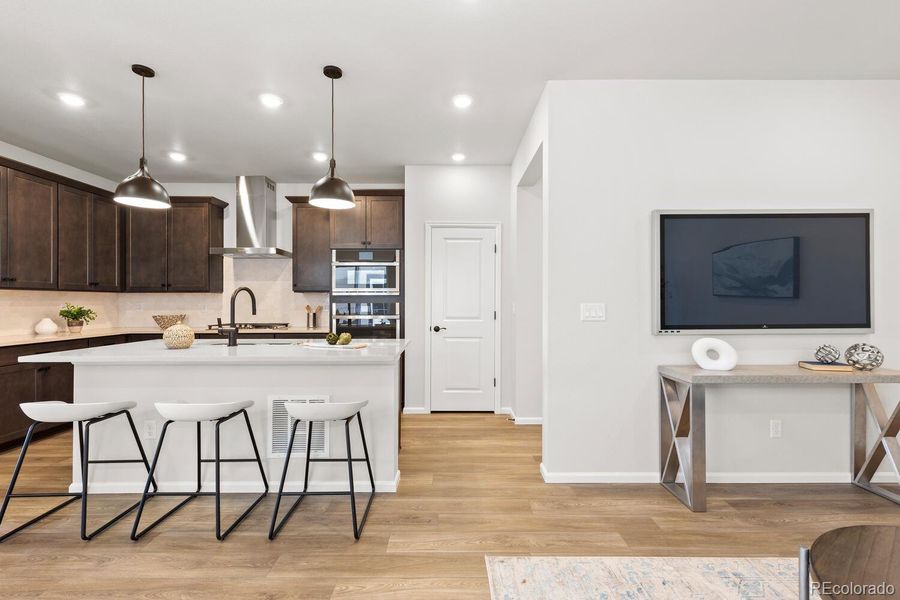 Furnished interior view inside a new home in The Villas Collection at Sterling Ranch, Littleton (Image 28).