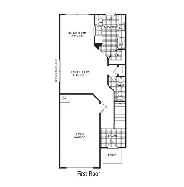 2D floor plan layout of this home in Covington Village, Greer, SC (Image 5).