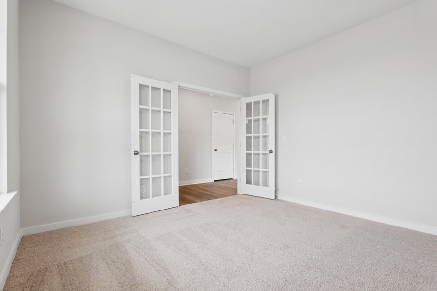 A room with white walls.