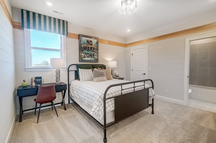 Representative furnished interior of a home built from the Lexington II by Caruso Homes in Rolling Meadows, Mooresville (Image 58).