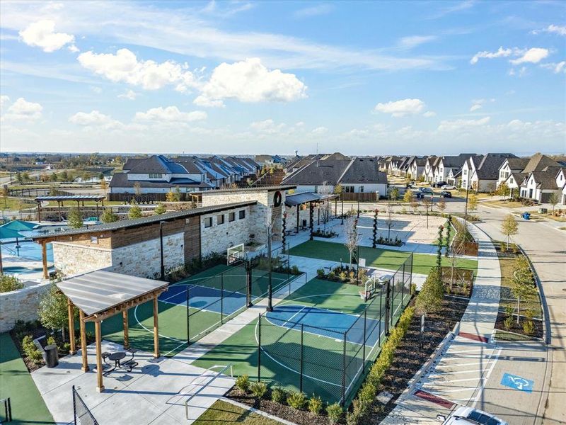 Aerial view of residential area Aerial view of residential area