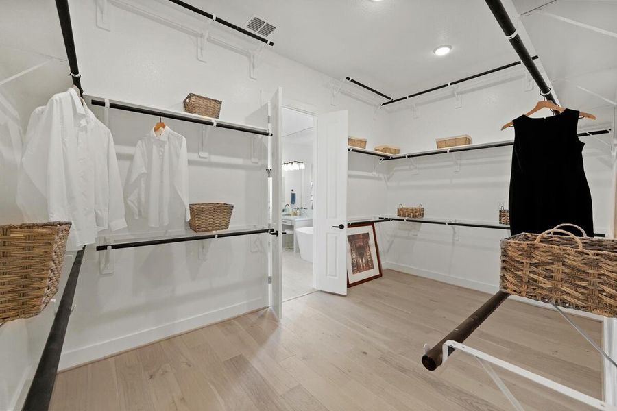 Representation of main closet Representation of main closet