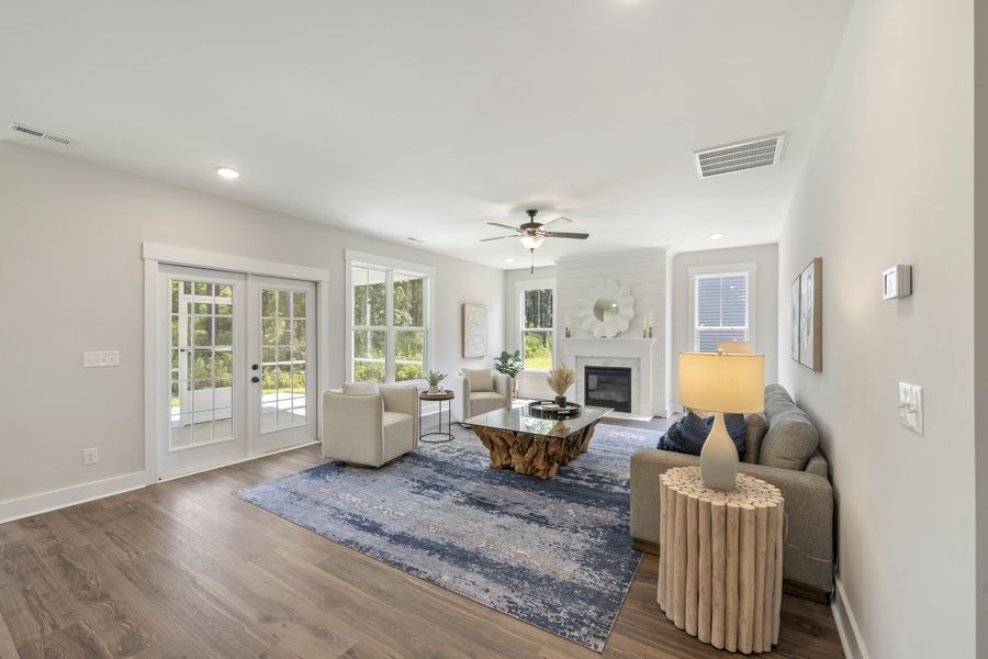 Furnished interior view inside a new home in Parkwood Estates, Leland (Image 14).