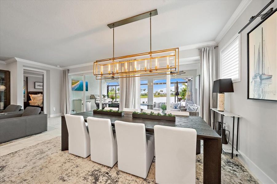 Furnished interior view inside a new home in , Venice (Image 30).