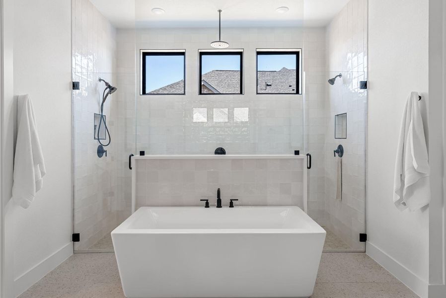 Furnished interior view inside a new home in Santa Rita Ranch, Liberty Hill (Image 28). Furnished interior view inside a new home in Santa Rita Ranch, Liberty Hill (Image 28).