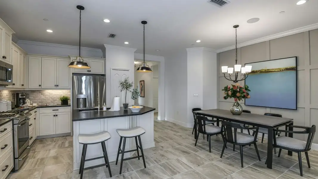 Furnished interior view inside a new home in Vicenza Real Estate and Homes for Sale in North Venice, FL - Neal Communities, Nokomis (Image 28).