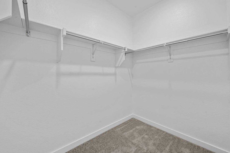 Representative Primary Closet - some options shown Representative Primary Closet - some options shown