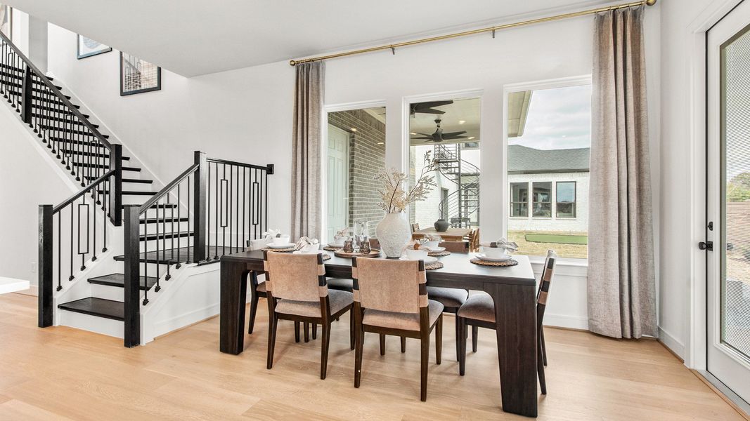 Furnished interior view inside a new home in Easthaven at Bridgeland Central, Cypress (Image 10).