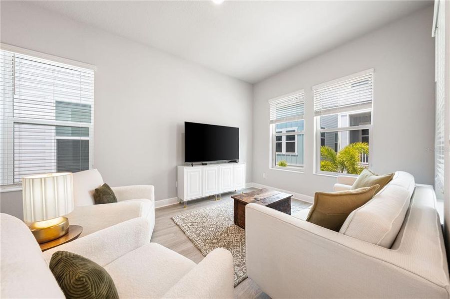 Furnished interior view inside a new home in , Sarasota (Image 36).