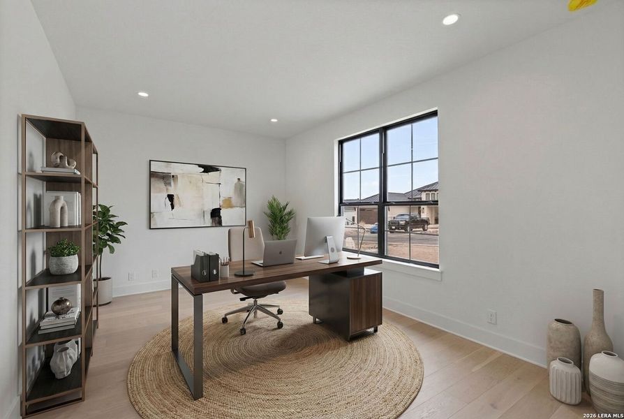Furnished interior view inside a new home in , Boerne (Image 9).