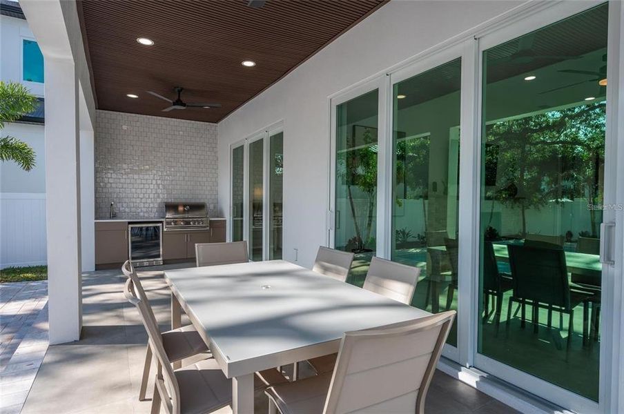 Exterior details and patio area of a home in , Sarasota (Image 36).