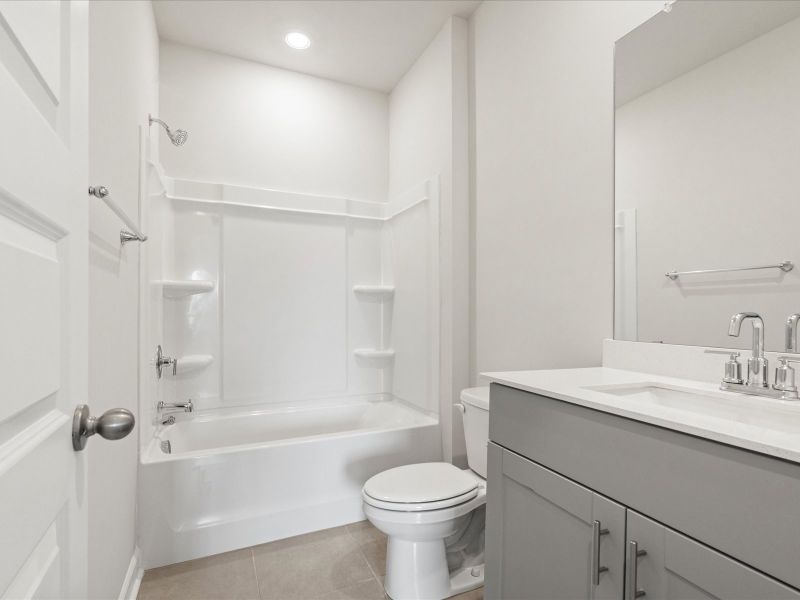 Furnished interior view inside a new home in Village at White Pine, Pendleton (Image 6).