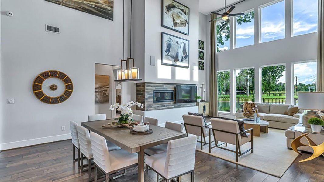Furnished interior view inside a new home in Avalon at Cypress, Cypress (Image 25).