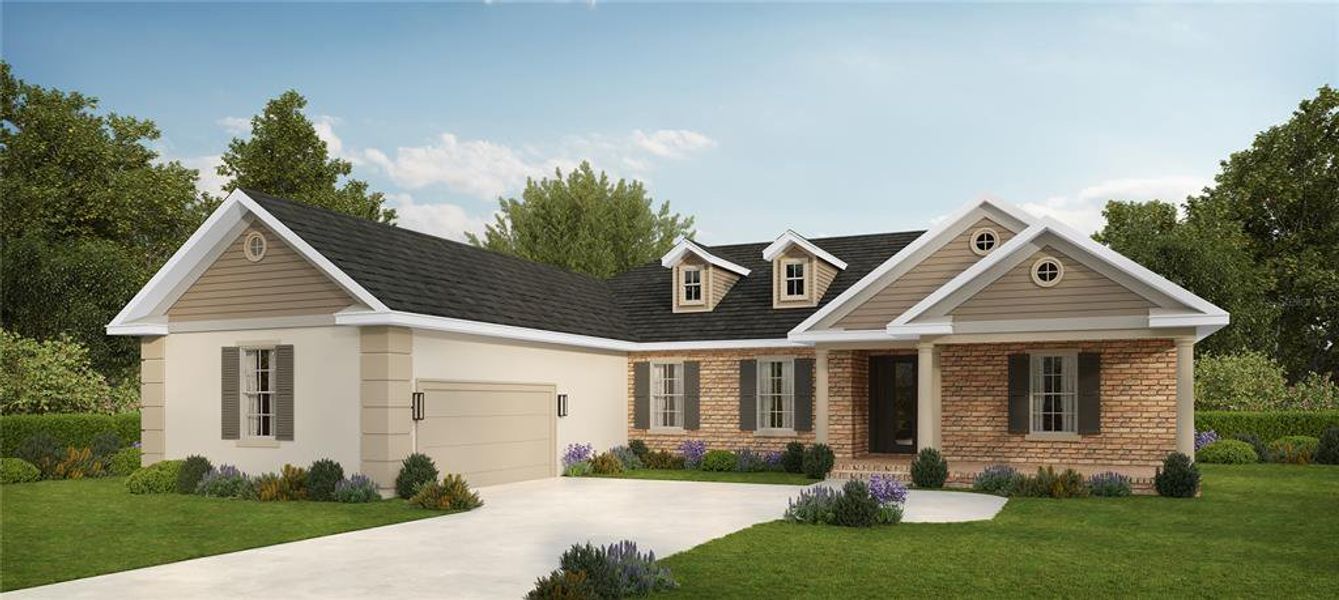 Front exterior of a new home in , Beverly Hills, FL, highlighting curb appeal (Image 1). Front exterior of a new home in , Beverly Hills, FL, highlighting curb appeal (Image 1).