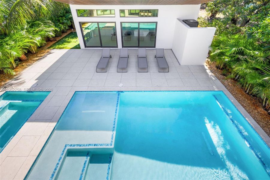 Exterior details and patio area of a home in , Miami (Image 39). Exterior details and patio area of a home in , Miami (Image 39).