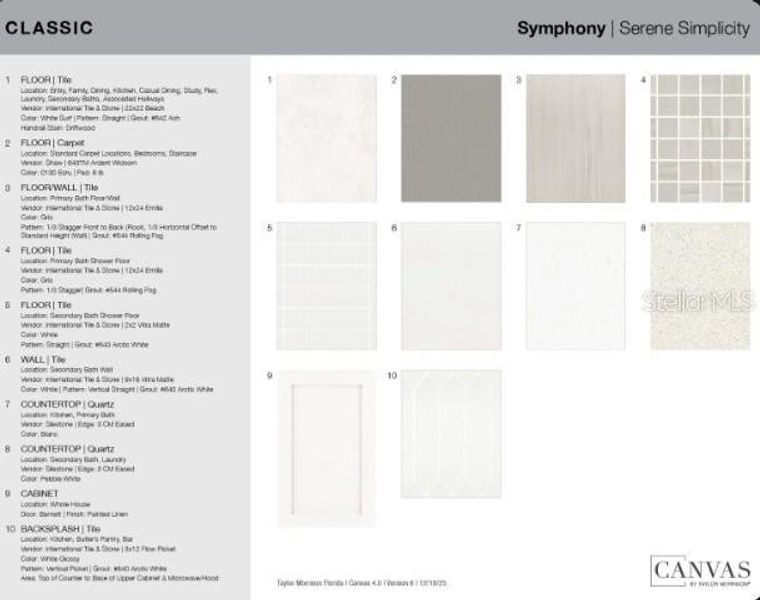 Sample of building materials used in homes in Skye Ranch Community Group Page, Sarasota (Image 16).