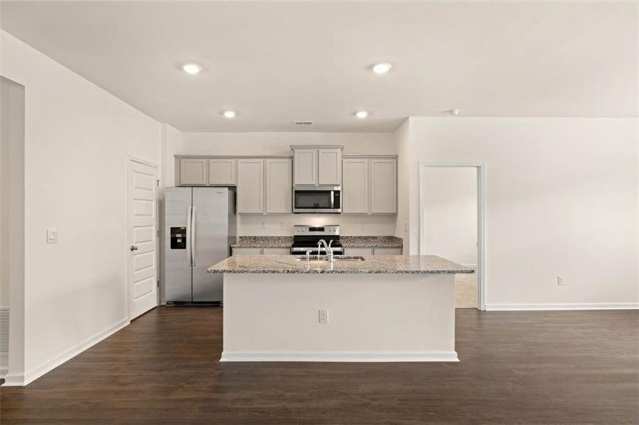 Furnished interior view inside a new home in Champion's Run, Lithonia (Image 3).