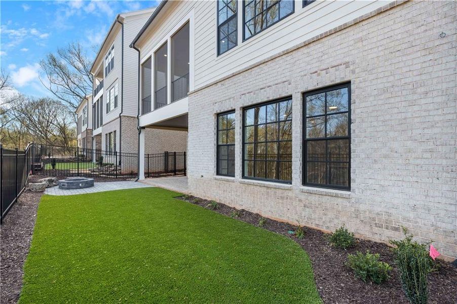 Exterior details and patio area of a home in , Peachtree Corners (Image 31). Exterior details and patio area of a home in , Peachtree Corners (Image 31).