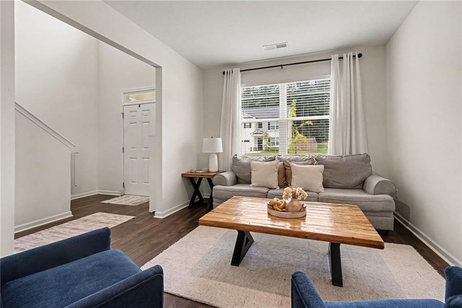 Furnished interior view inside a new home in Preserve at Dove Creek, Statham (Image 19).