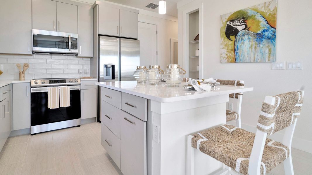 Furnished interior view inside a new home in Lagoon Residences at Epperson, Wesley Chapel (Image 10).