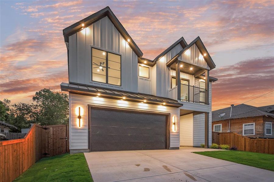 Front exterior of a new home in , Dallas, TX, highlighting curb appeal (Image 26).