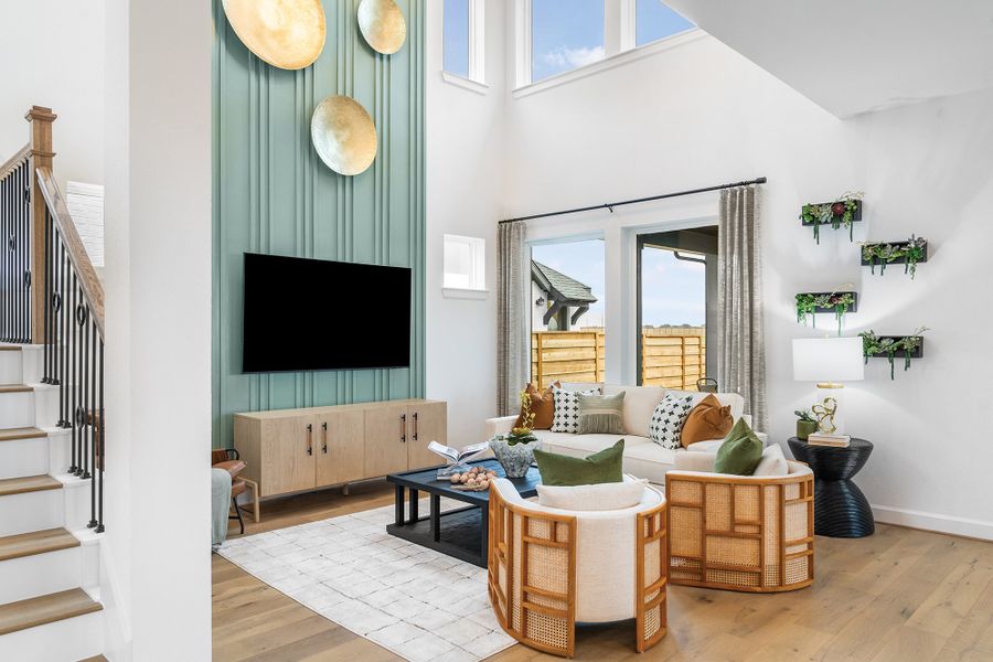 Representative furnished interior of a home built from the The Hewlett by David Weekley Homes in Pomona 40' Homesites, Manvel (Image 3). Representative furnished interior of a home built from the The Hewlett by David Weekley Homes in Pomona 40' Homesites, Manvel (Image 3).