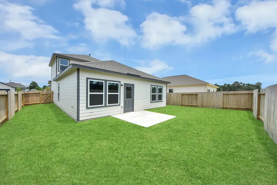 Exterior details and patio area of a home in The Villages at WestPointe, Dayton (Image 3).
