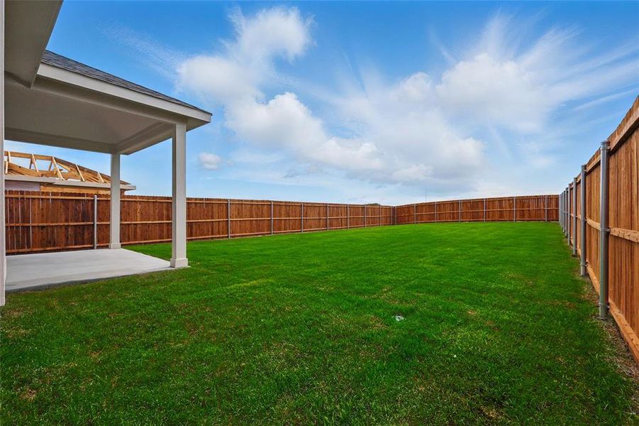 View of yard with a patio area View of yard with a patio area