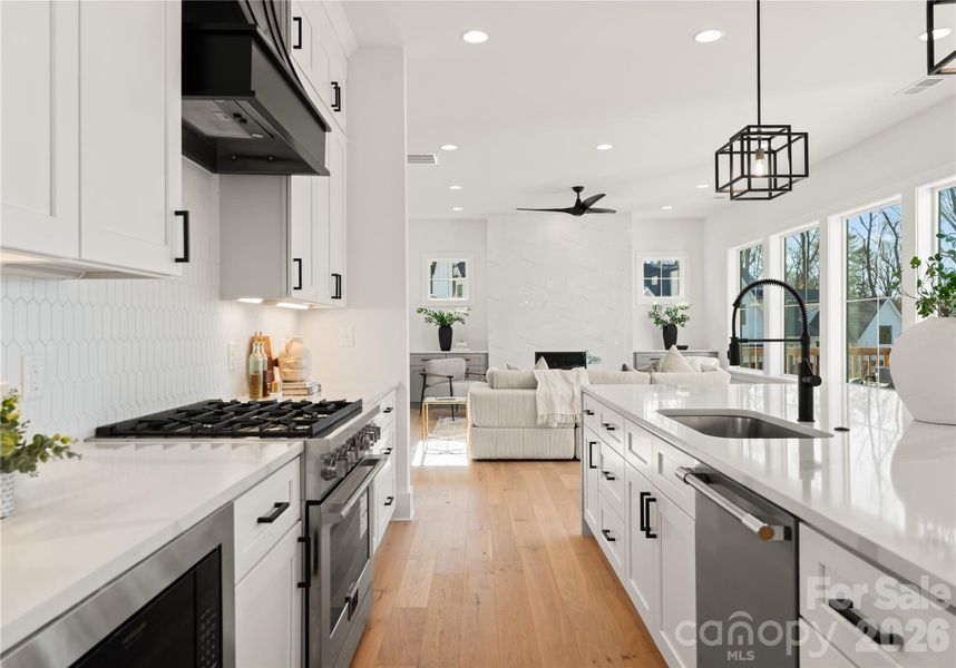 Furnished interior view inside a new home in , Charlotte (Image 6). Furnished interior view inside a new home in , Charlotte (Image 6).